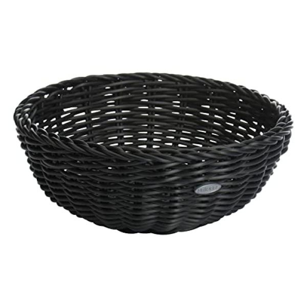 Brotkorb Schwarz geflochten